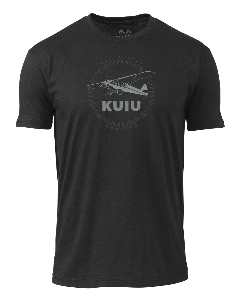 Front of KUIU Super Cub Log T-Shirt in Black 