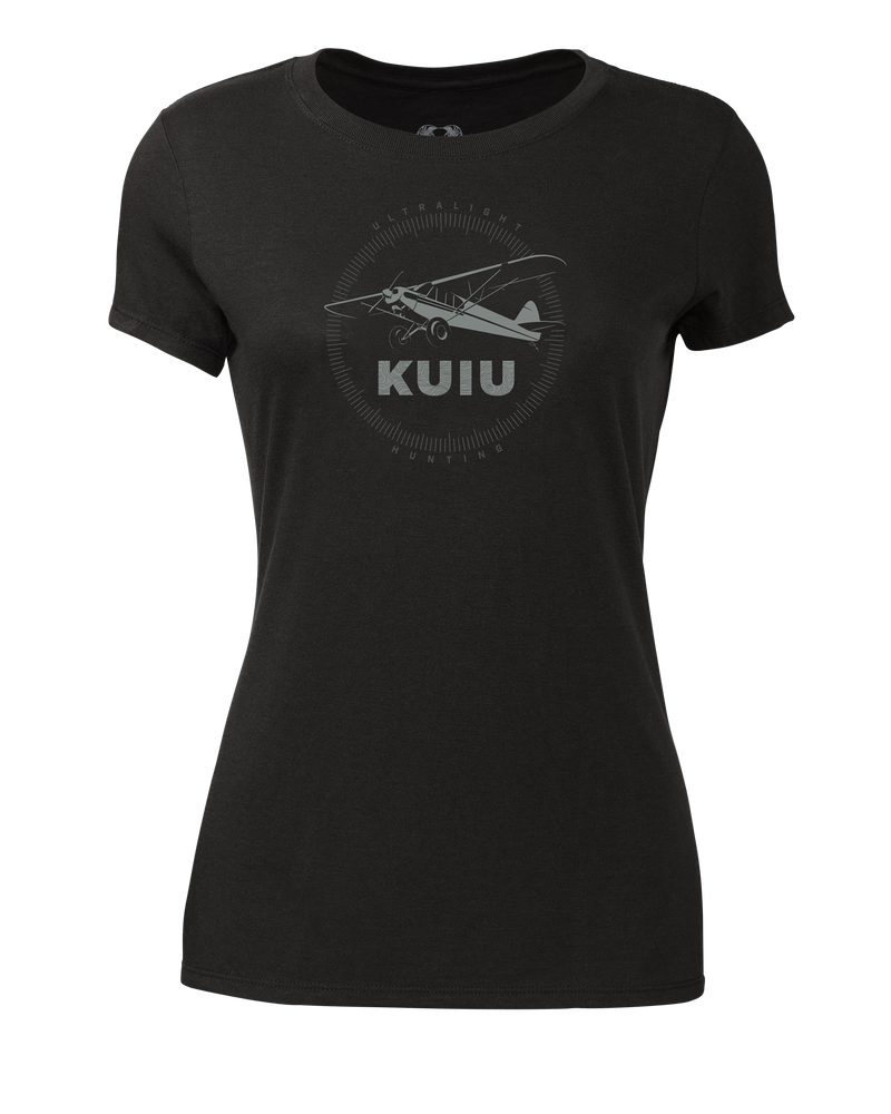Front of Women's Super Cub Logo T-Shirt in Black
