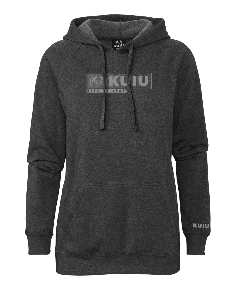 Front Women's Here to Hunt Gritstone Hoodie in Charcoal Grey