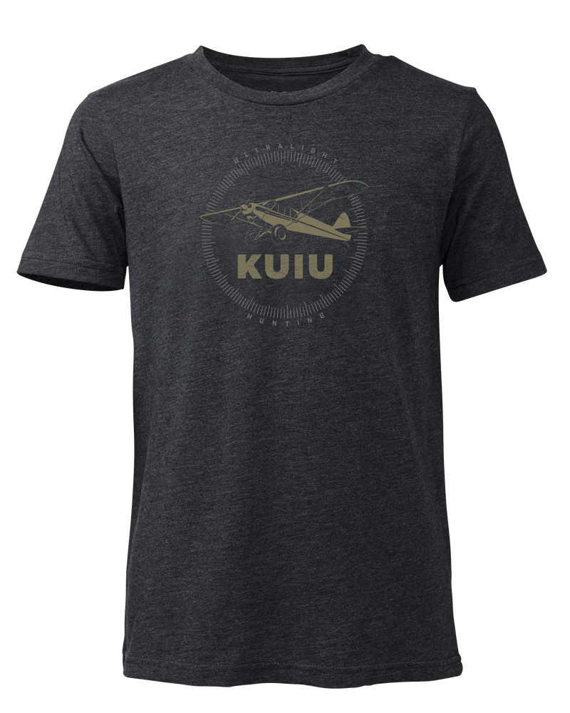 Front of Youth Super Cub Logo T-Shirt in Charcoal