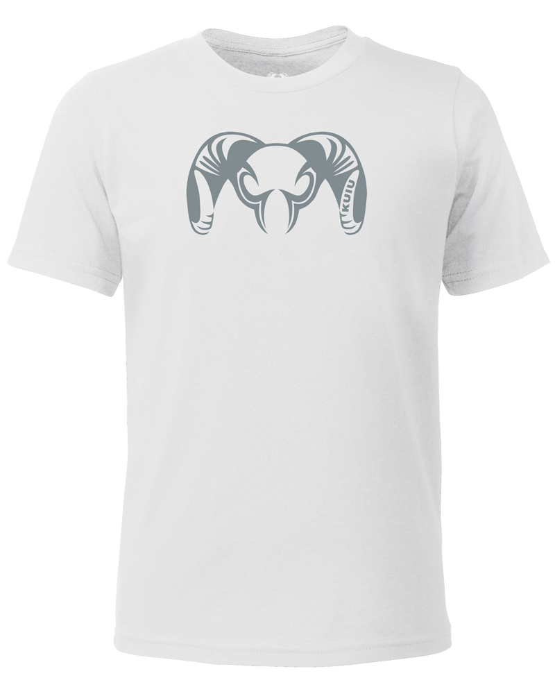 Font of Youth Engraved Ram T-Shirt in White