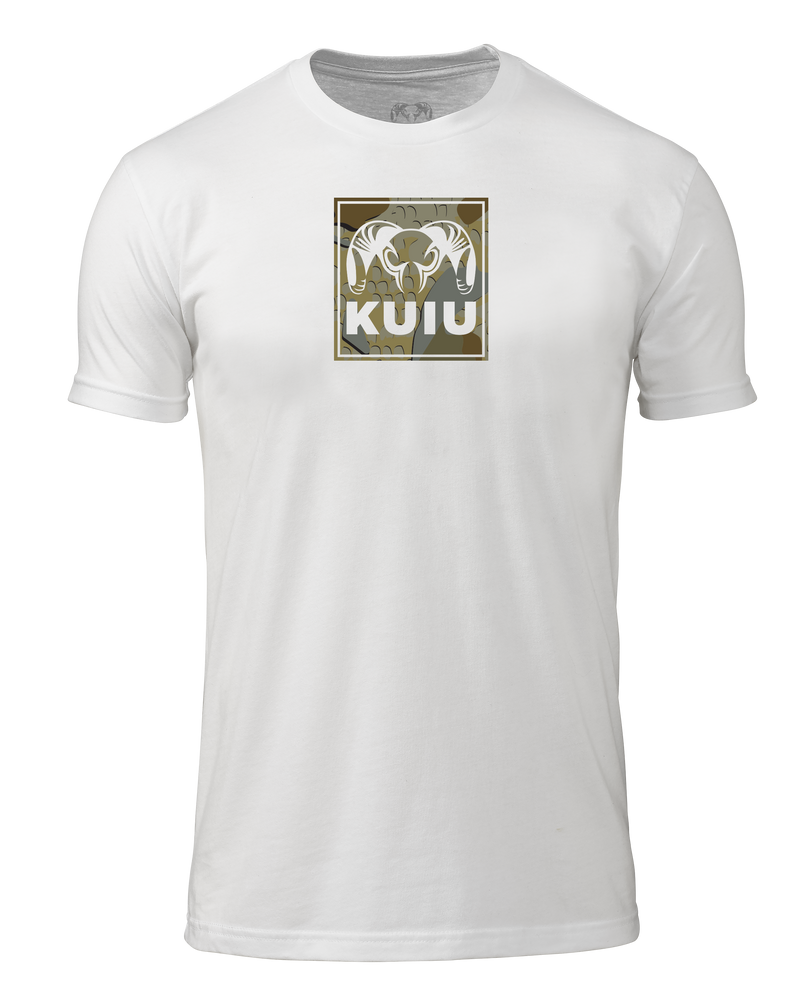 Front of KUIU Valo Box T-Shirt in White