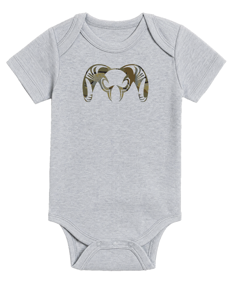 KUIU Valo Ram Baby One-Piece in Heather Grey