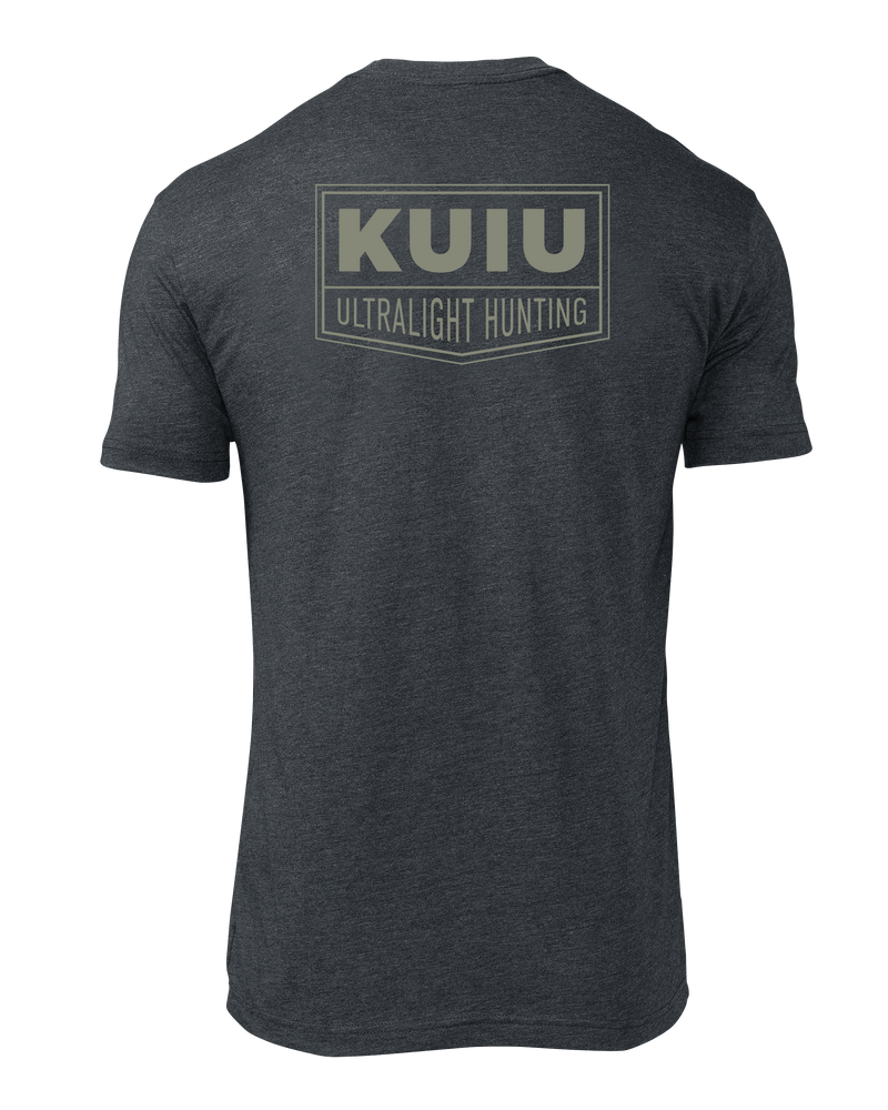 Back of KUIU Sign T-Shirt in Charcoal Grey