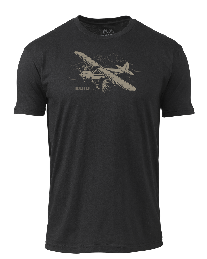 Front of Flight T-Shirt in Black