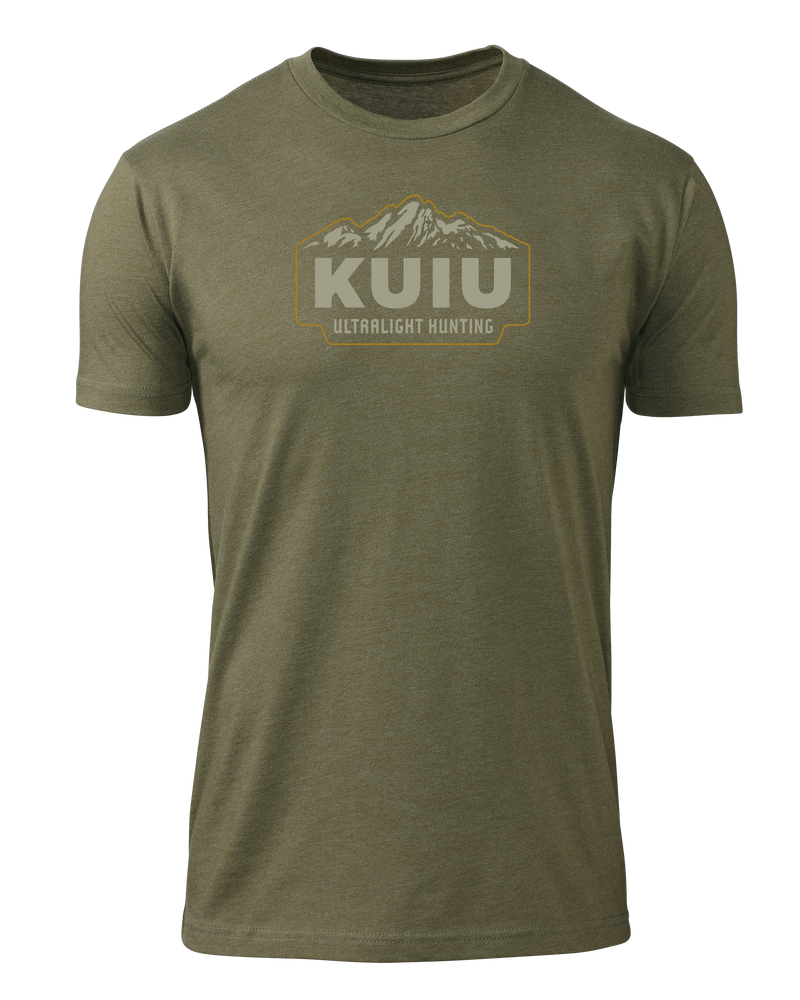 Front of KUIU Mountain T-Shirt in Military Green