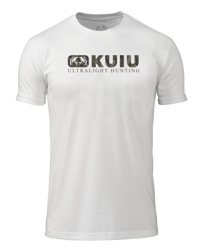 Front of KUIU Veros Block Logo in White