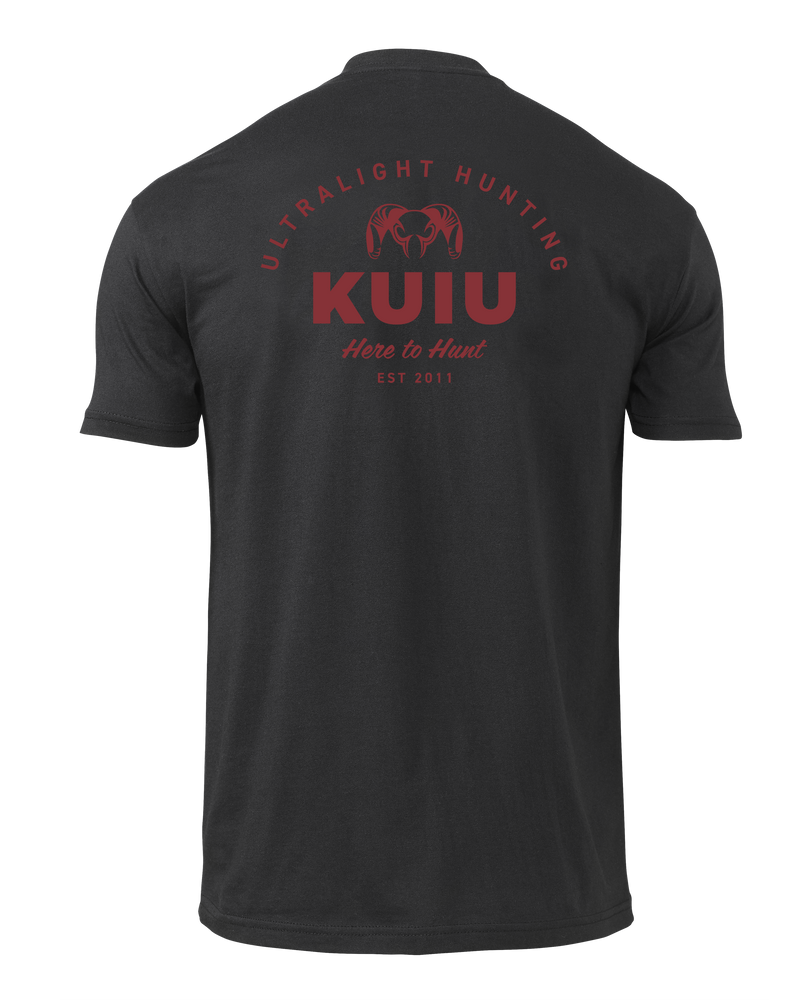 Back of KUIU UL Back Logo T-Shirt in Black