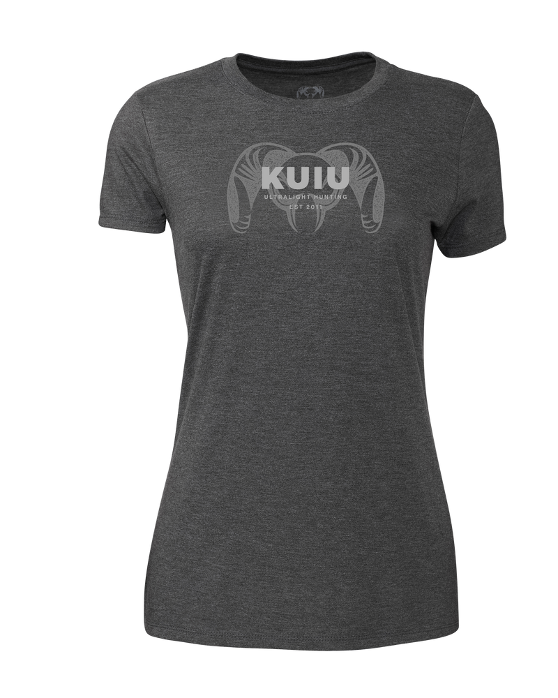 KUIU Women's Overlay Logo T-Shirt | Charcoal