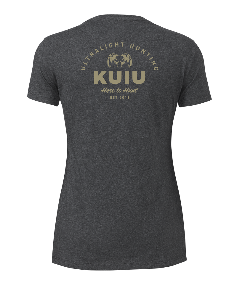 KUIU Women's UL Back Logo T-Shirt | Charcoal