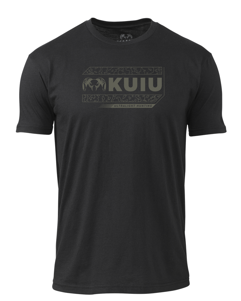 KUIU Camo Outline Logo T-Shirt | Black
