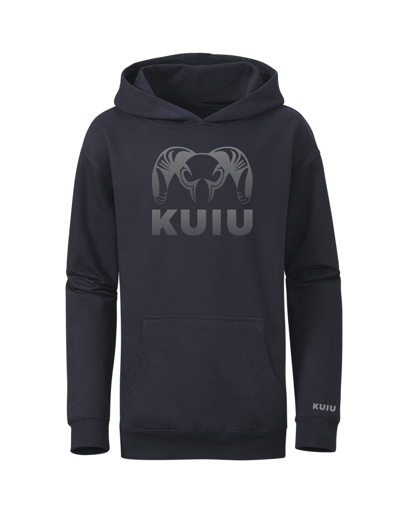 Youth Ram Fade Hoodie | Navy