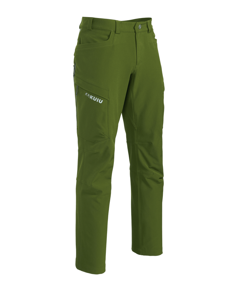 Front of Attack Pant in Verde Green