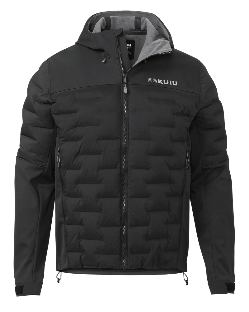Axis Thermal Hybrid Hooded Jacket | Carbon