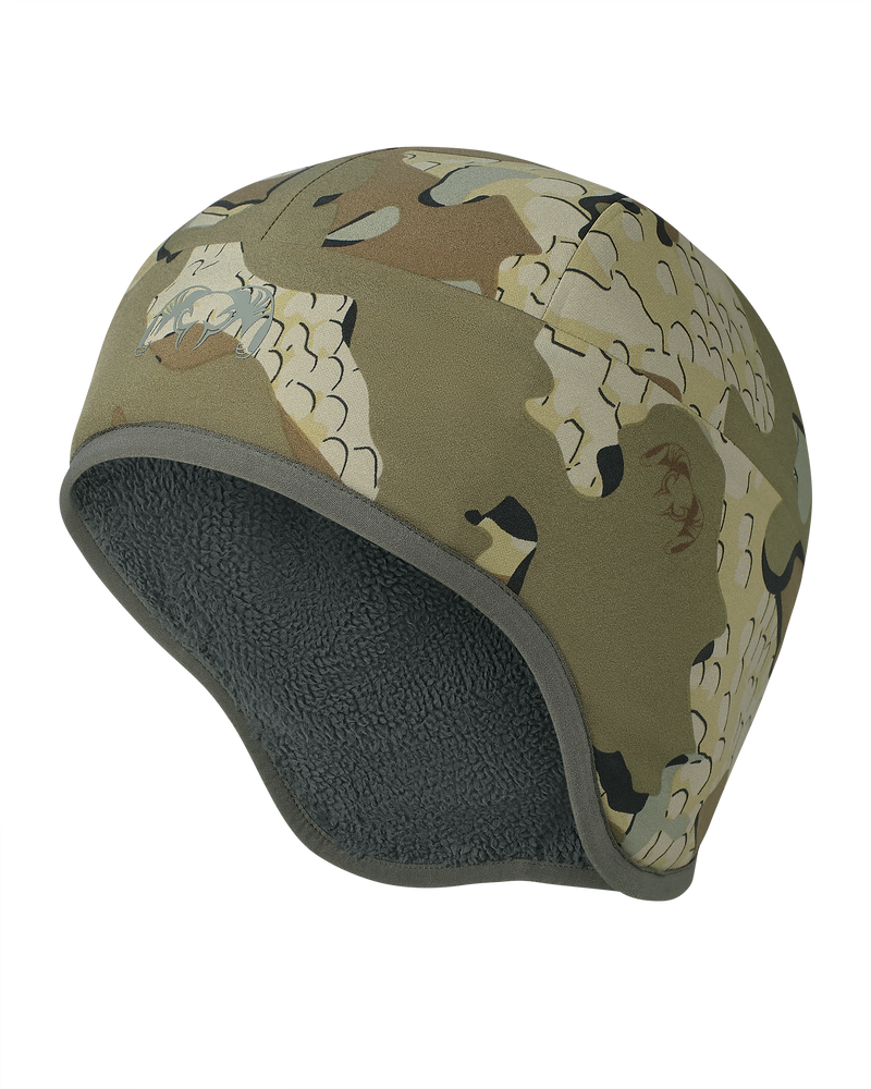 Angled, front view Mountain PRO Beanie in Valo camouflage