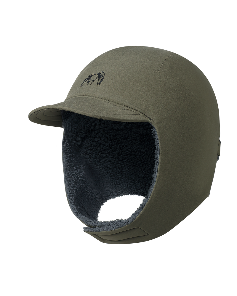 Angled, front of Mountain PRO Hat  in Ash Brown