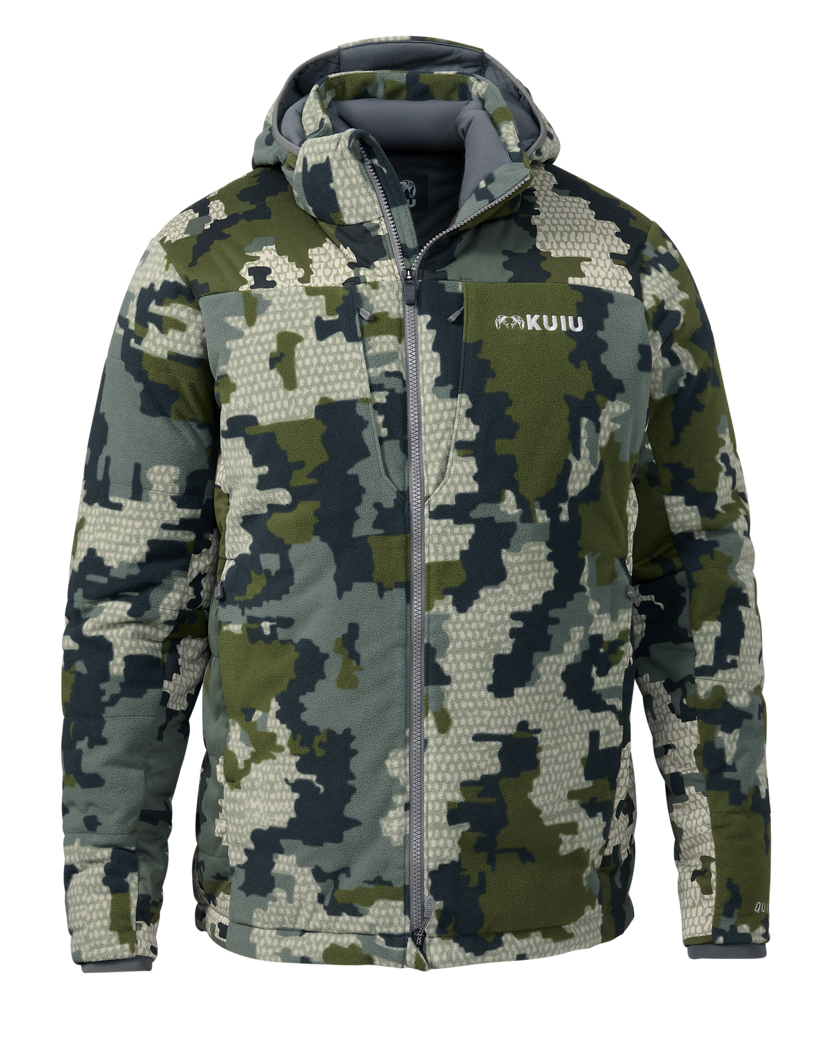 ★KUIU クイユ ハーフジップ フーディ デジタルカモ 迷彩 メンズ Super Down Haven Hooded Warm & Quiet Hunting Jacket - Verde – KUIU