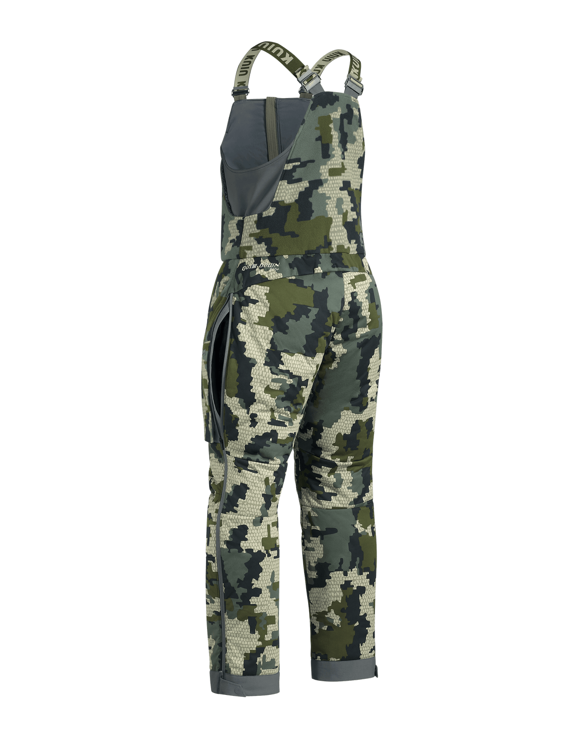 Super Down Haven Warm Quiet Hunting Bib Verde Camo KUIU