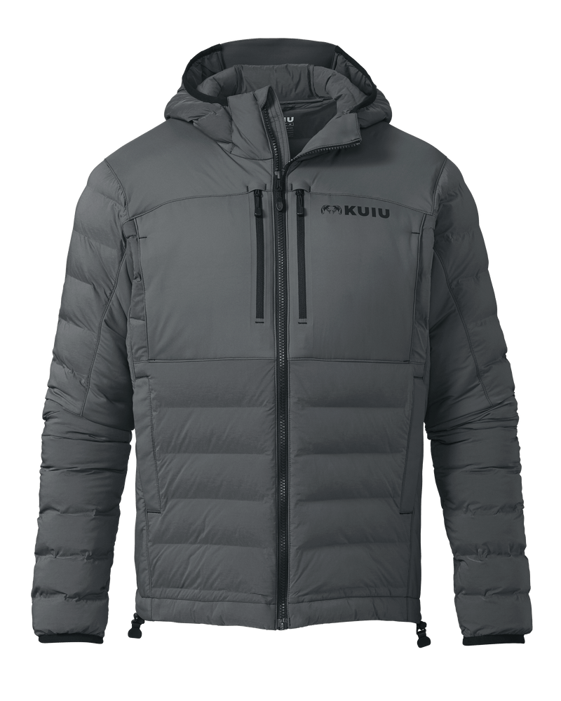 Flyway Insulated Hooded Jacket | Gunmetal
