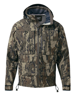 Front of HD Flex Storm Shell Jacket in Veros Camouflage
