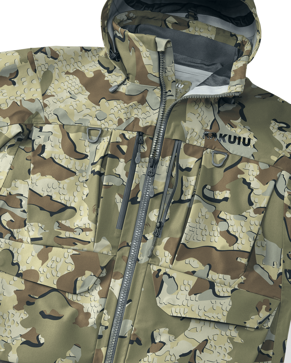 HD Flex Storm Shell Waterproof Hunting Jacket - Ash | KUIU