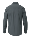 Back of KUIU Upland Sport Shirt in Gunmetal Grey
