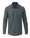 Front of KUIU Upland Sport Shirt in Gunmetal Grey