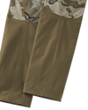 Rear leg reinforced paneling and seam on Women's PRO Brush Pant in Valo Camouflage