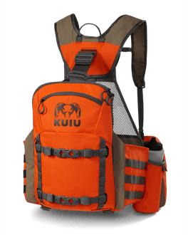 Front of Upland Field Vest in Blaze Orange