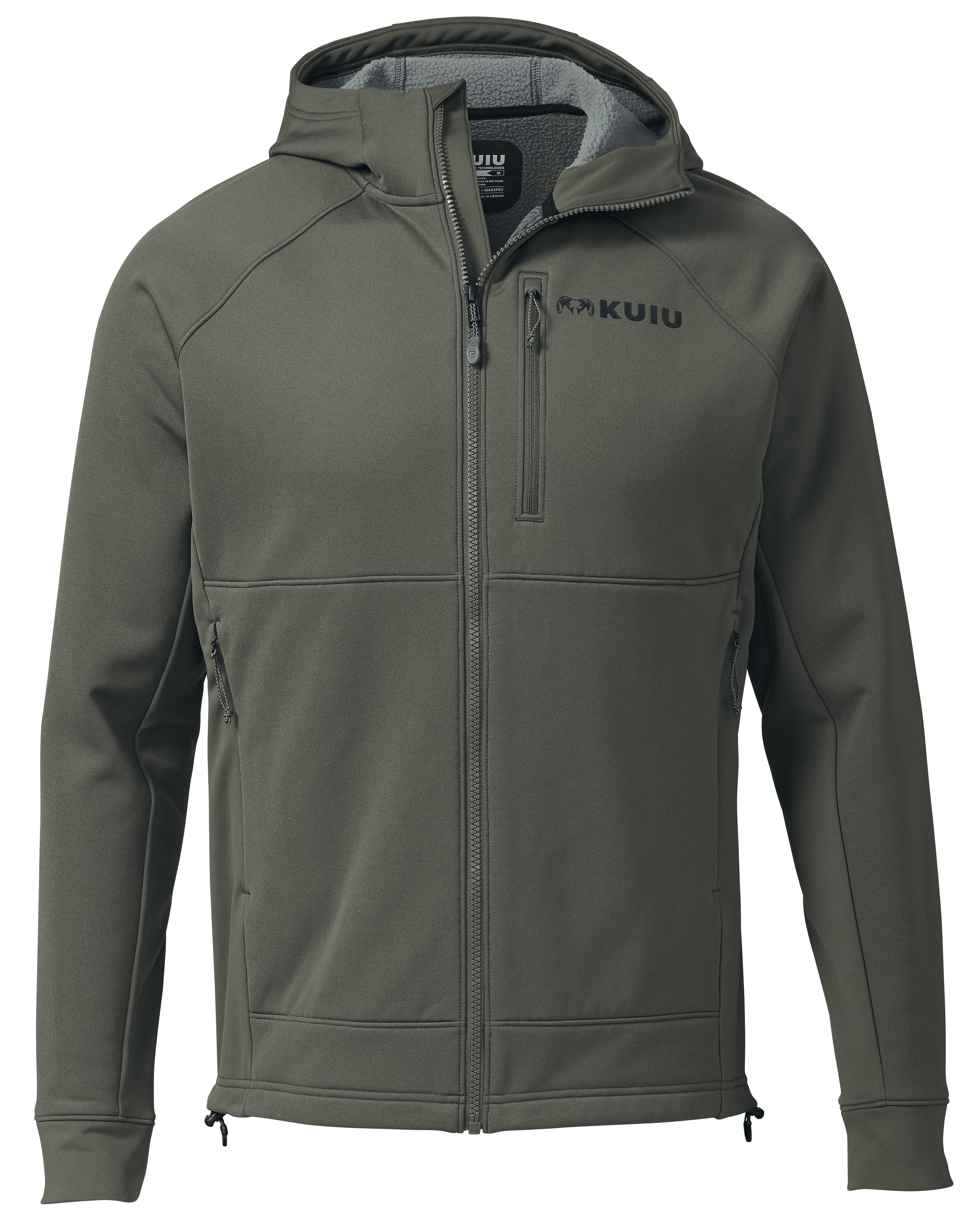 Men's Strongfleece 275 Zip Up T Hoodie Ash KUIU