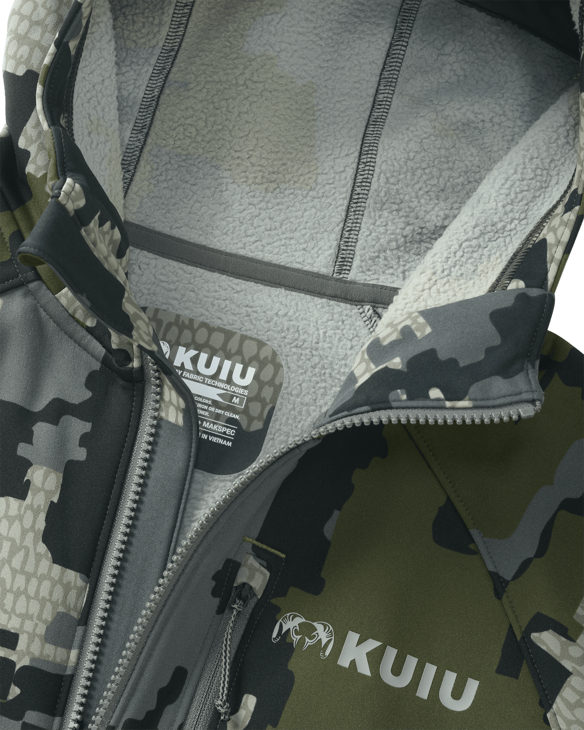 Men's Strongfleece 275 Zip Up T Hoodie - Verde | KUIU