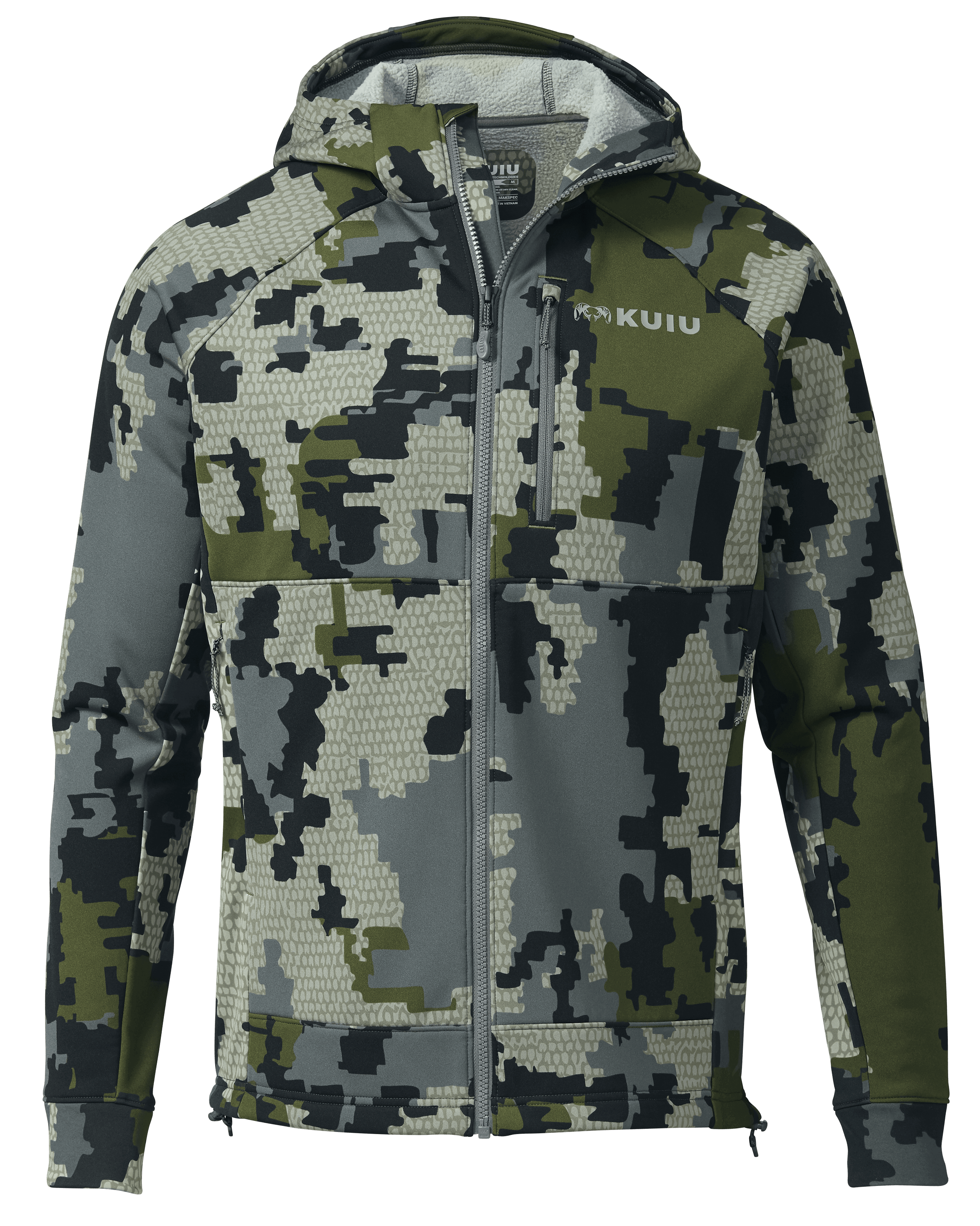 Men's Strongfleece 275 Zip Up T Hoodie - Verde | KUIU