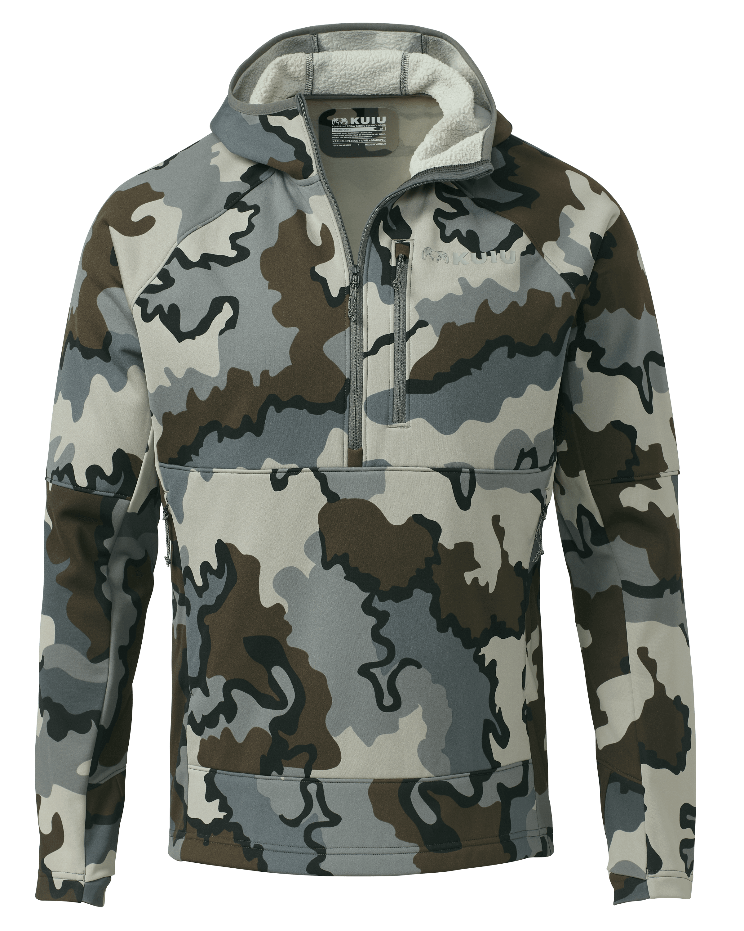 Men s Strongfleece 235 Zip Up T Hoodie Vias KUIU