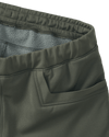 Elastic stretch waistband with drawcord on StrongFleece 290 Layering Pant in Ash brown