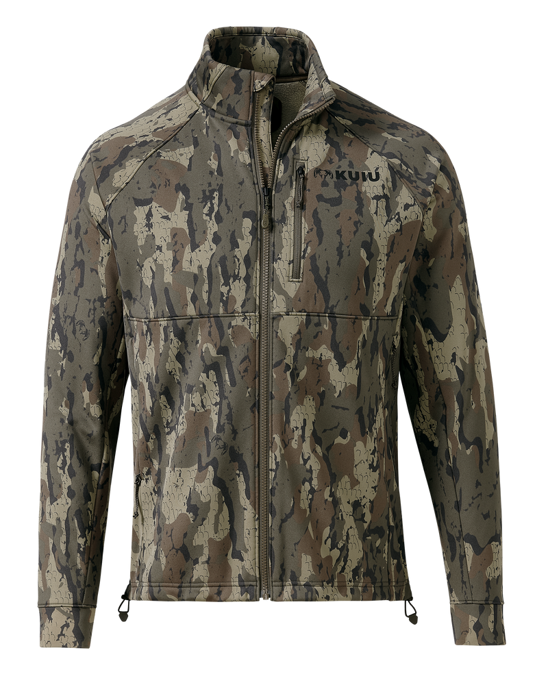 Front of StrongFleece 290 WF Full Zip in Veros Camouflage