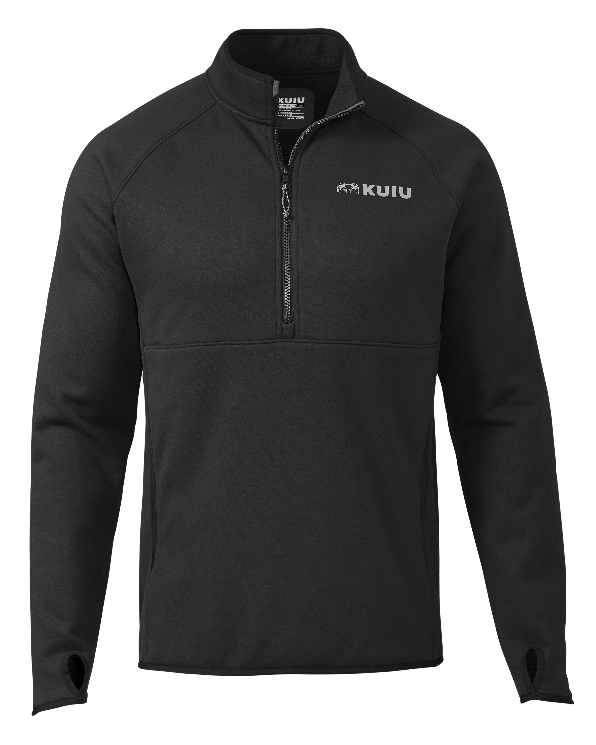 uyu Encounter 290 Men's Half Zip Fleece Pullover - Black | KUIU