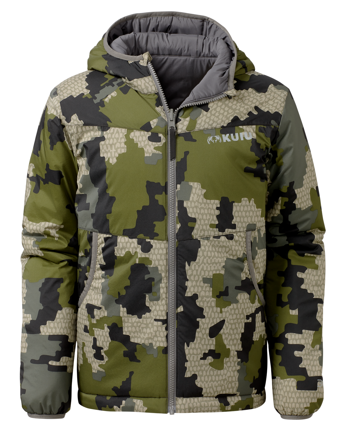 ジャケット・アウター keesui Versa Reversible Youth Hunting Jacket - Verde Camo | KUIU