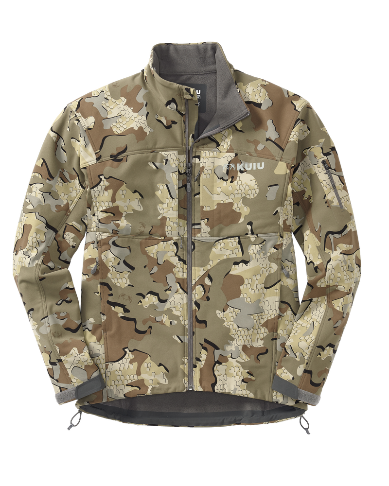 Front of Guide All Season Jacket in Valo Camouflage