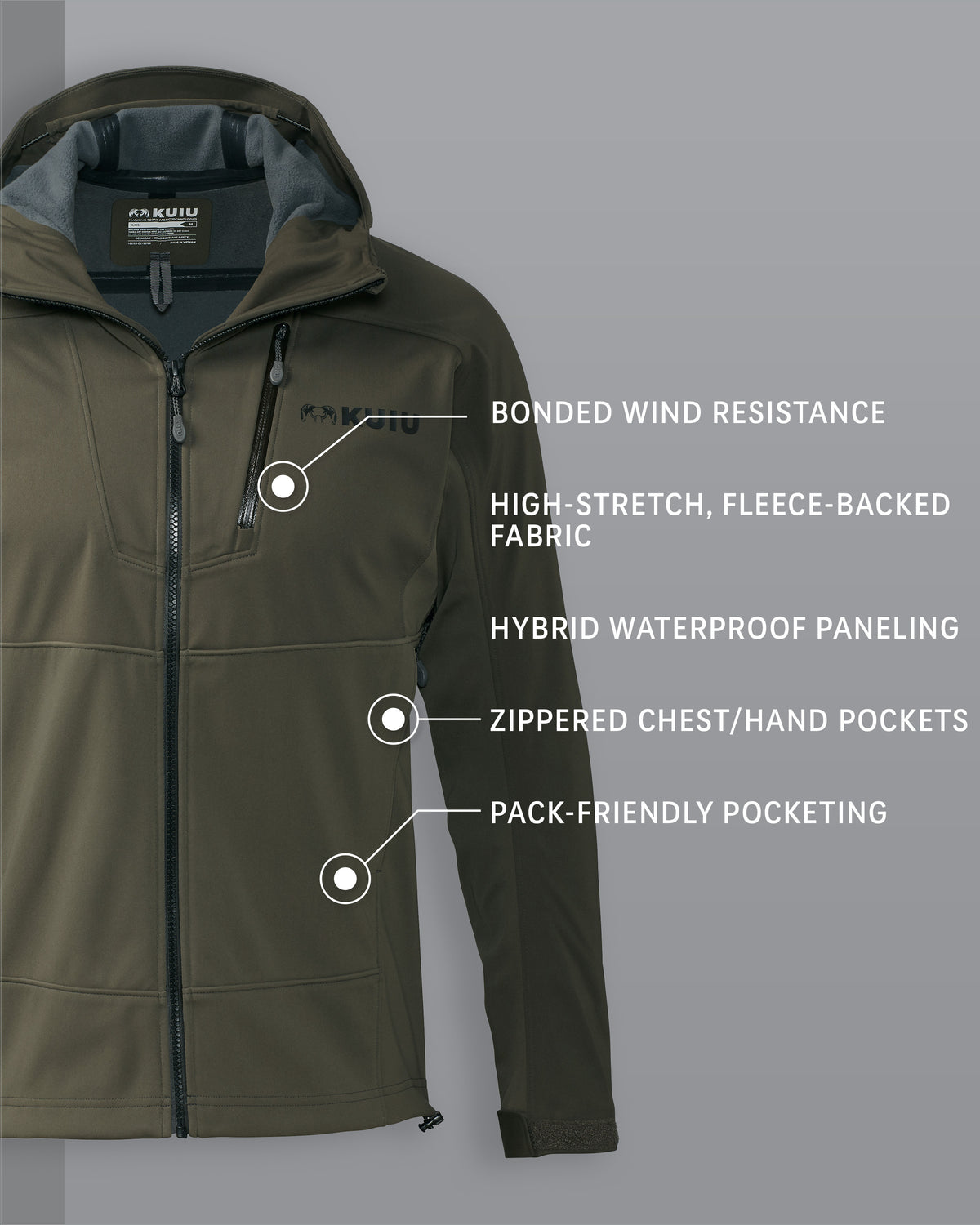 Axis Hybrid Hooded Jacket | Ash – KUIU
