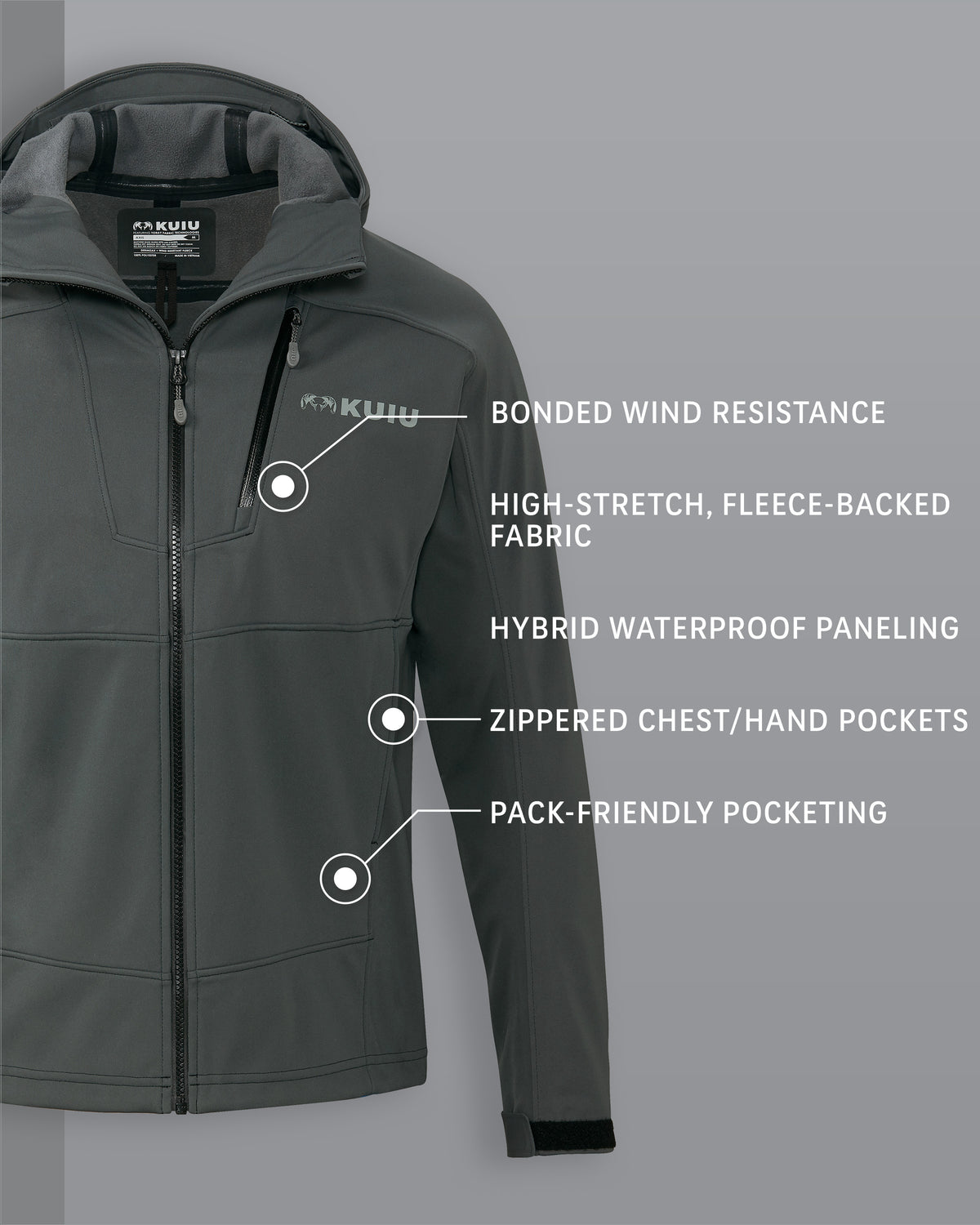 Axis Hybrid Jacket with Hood | KUIU