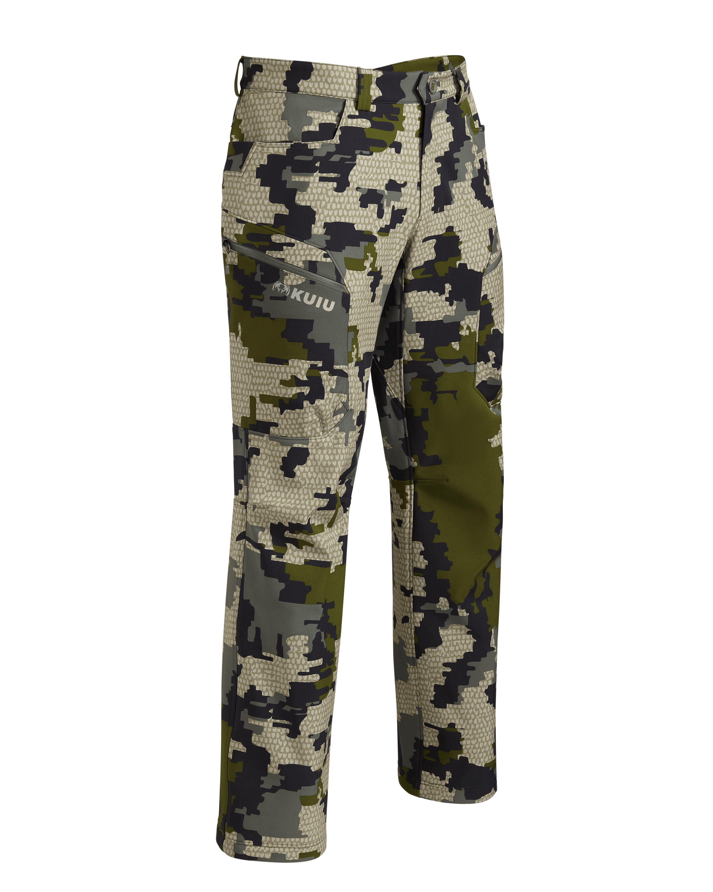 Guide PRO Soft Shell Hunting Pants Verde Camo KUIU