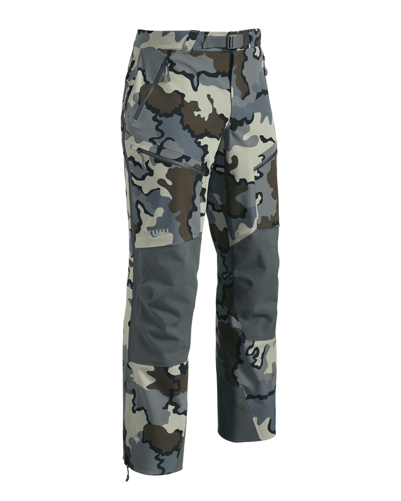 Front of Yukon TR Rain Pant in Vias Camouflage