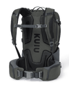 Back of Venture Divide 2000 in Gunmetal Grey with removeable hip belt
