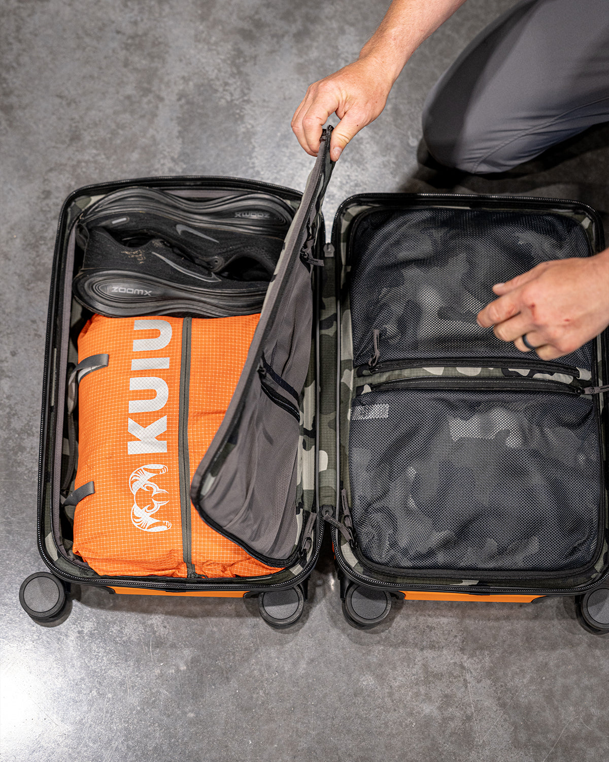 Hardline Hardside Spinner Carry-On Luggage - Orange | KUIU