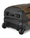 Bottom of Waypoint 3000 Roller Travel Bag in Bourbon Brown, Highlighting a two-wheel configuration