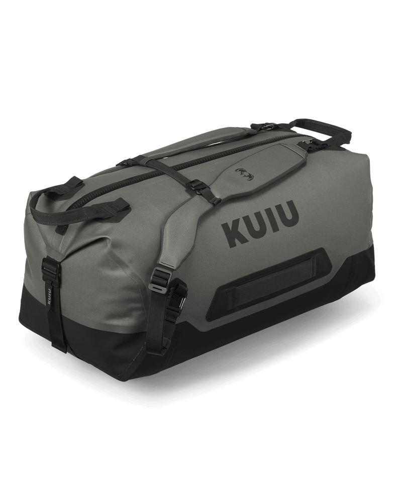 Front Angled Profile of Kodiak 3000 Submersible Duffel in Stone Grey
