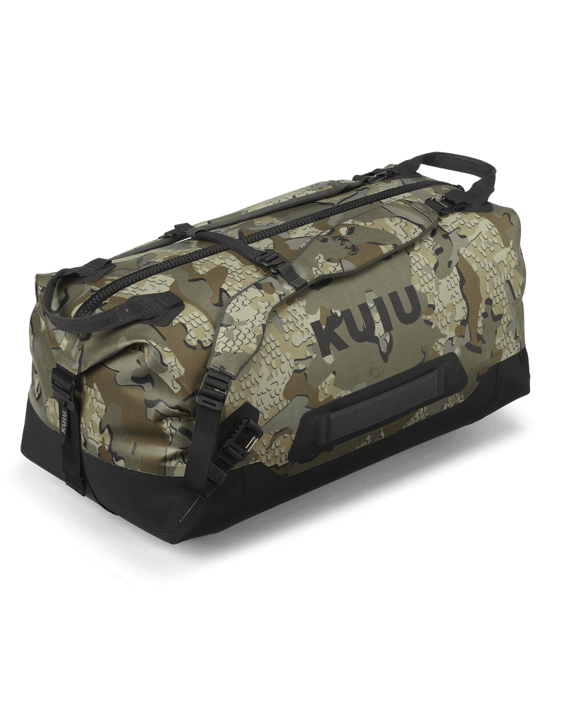 Front Angled Profile of Kodiak 3000 Submersible Duffel in Valo Camouflage