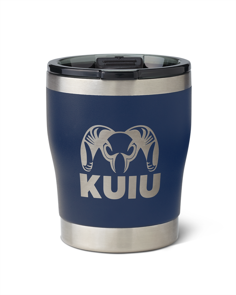 Front to KUIU 10 oz Rocks Tumbler in Navy Blue