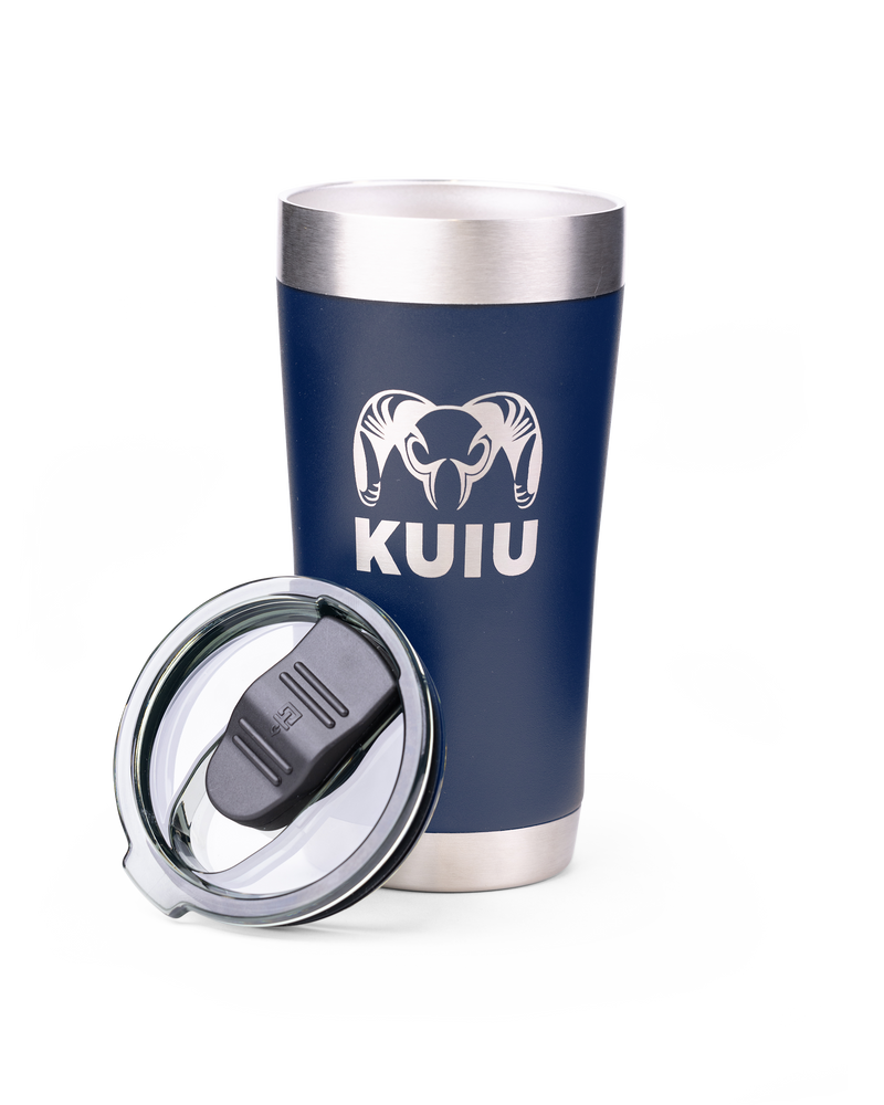 Front KUIU 20 oz Tumbler in Navy