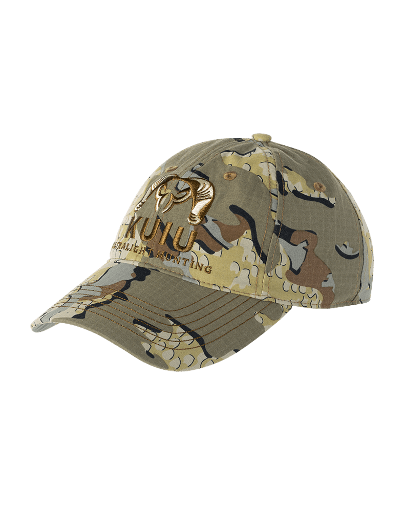 Front of ICON Cap in Valo Camouflage